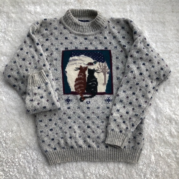 Woolrich Sweaters - VINTAGE Woolrich The Woman Sweater Cats Wool
